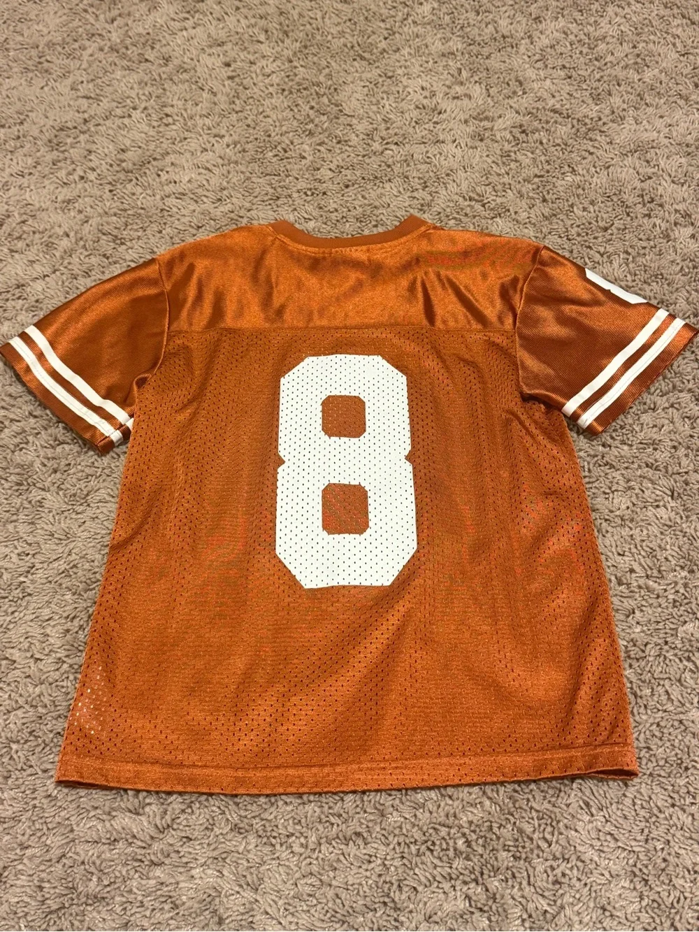 Nike Kids' Texas Longhorn Burnt Orange Football Jersey Top, size 7